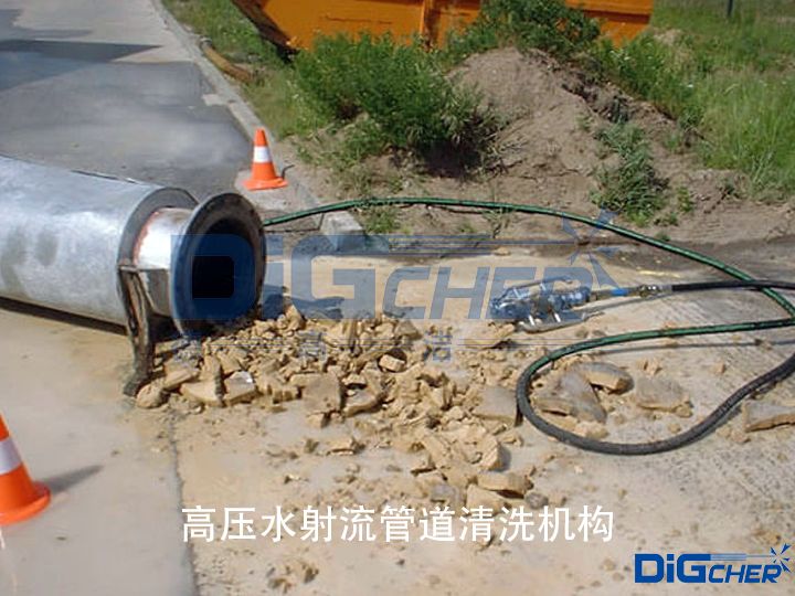 高（gāo）壓水射流管道清洗機（jī）構