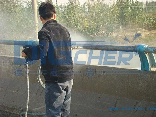 高壓水射流噴砂除（chú）鏽作業