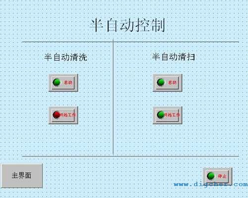 德高潔公鐵兩用軌道清洗清掃車半自動控製界麵