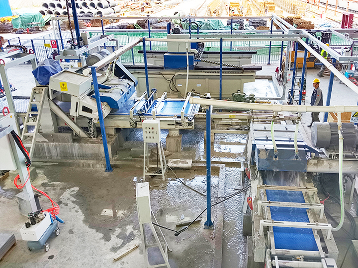 PC仿石磚切割機流水線（xiàn）